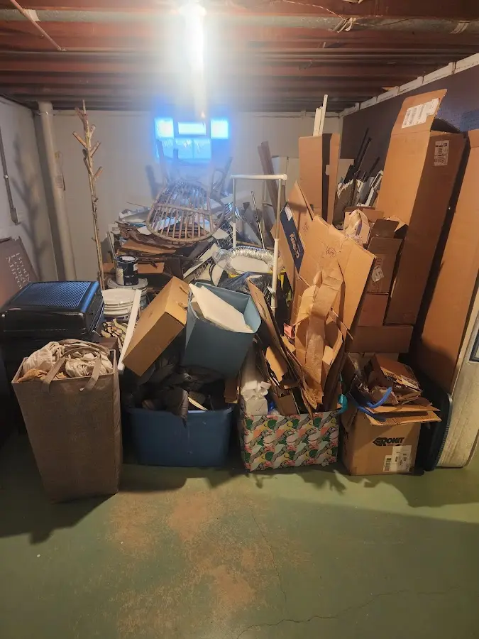 Roll-off dumpster container at job site for Construction Dumpster Rental in Carolina Shores